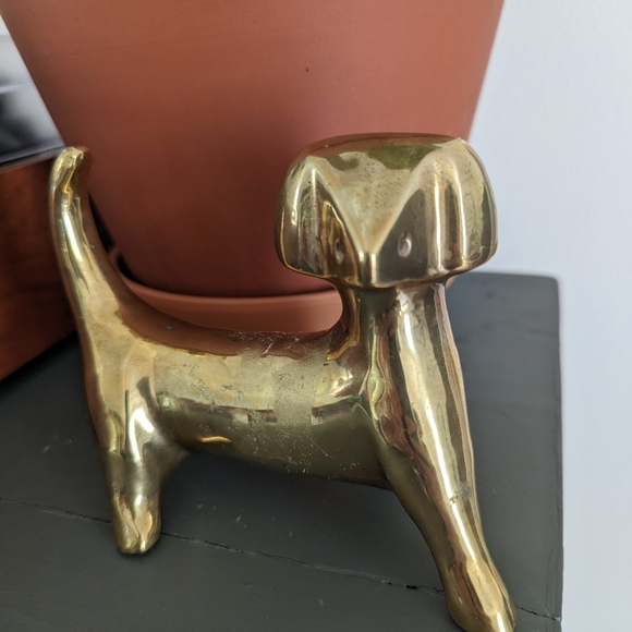 Brass dog - Picture 2 of 7